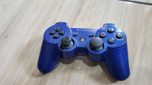 Controle Do Playstation 3 Azul Botoes Aciona Sozinho