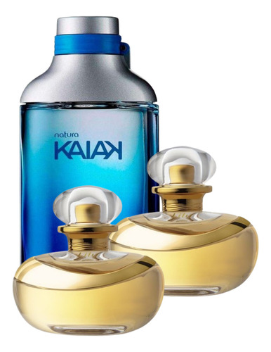 Kit 3 Perfumes Unissex Tradicional Para Homem E Mulher - 2 Lily + 1 Kaiak