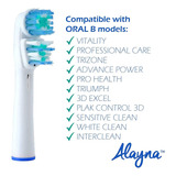 Replacement Brush Heads Compatible With Oral B- Double Clean