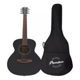 Guitarra  Ga-38-bk Acustica  Bamboo Con Funda