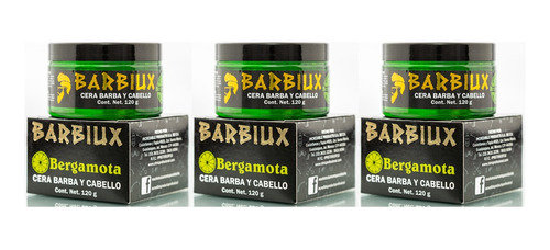 Kit 3 Cera Para Cabello Hombre Bergamota + Crecimiento Barba