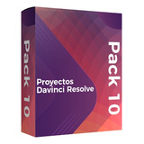 Proyectos Compatible Davinci Resolve - Pack10 Libre Elección