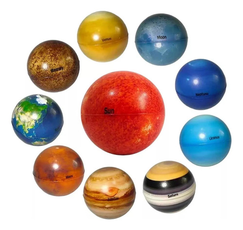 Kit De Maquetas Planet Ball Del Sistema Solar, 10 Piezas