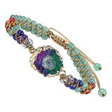 Tubmeelluwa - Pulsera Trenzada Con Cuentas De 7 Chakras, Pul