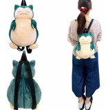 Súper Peluche Mochila Pokemon Anime Pikachu Snorlax Bolso