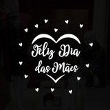 Adesivo Decorativo Vitrine Feliz Dia Das Mães Coração Aberto