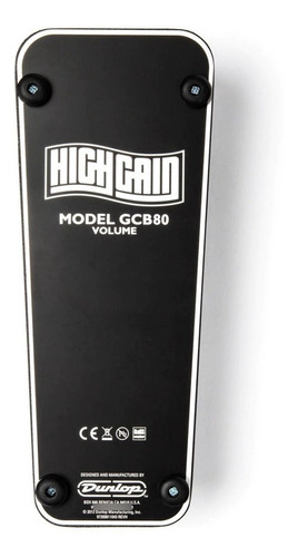 Pedal Volumen Dunlop High Gain Gcb80