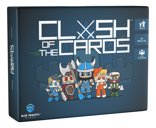 Blue Wasatch Games Juego De Cartas Clash Of The Card: Combi.