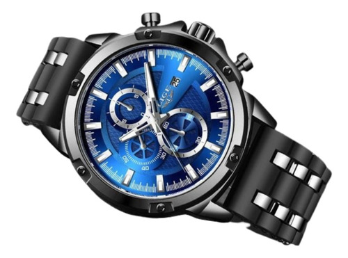 Reloj Para Hombre Marca Lige Cronografos Funcionales + Envio