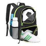 Mochila Deportiva Yorepek 6106, Mochila Impermeable, Mochila De Fútbol, Mochilas Deportivas Negra, Accesorios Futbol, Mochilas De Niño 28l