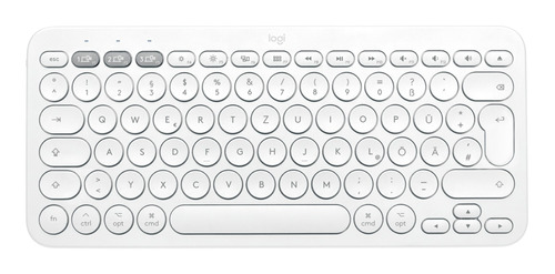 Teclado Bluetooth Logitech K380 Qwerty Español Color Off White