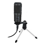 Micrófono Condenser Cartoide Usb Pc Estudio Streaming Podcast TriPod  Profesional. Bm900 Vt-power