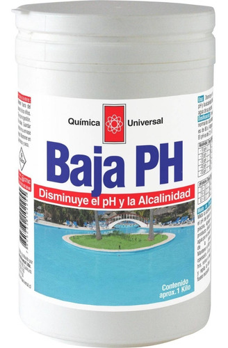 Baja Ph Para Piscinas 1 Kg Quimica Universal