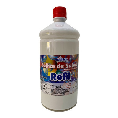 Refil Liquido Para Maquina De Fazer Bolhas De Sabão 1 Litro