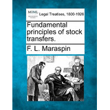 Libro Fundamental Principles Of Stock Transfers. - Marasp...