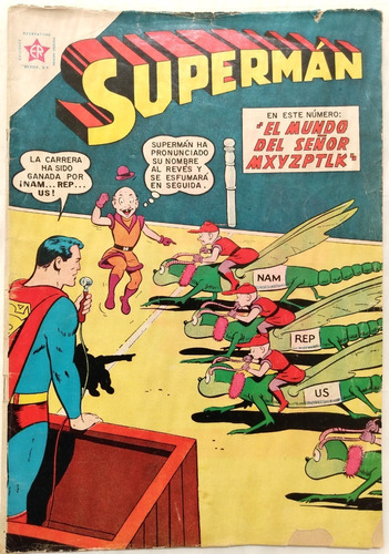 Superman N° 340 Ediciones Recreativas Novaro 1962 Supergirl 