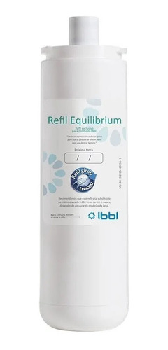 Refil Filtro Ibbl Equilibrium P/ Purificador De Água - Orig.