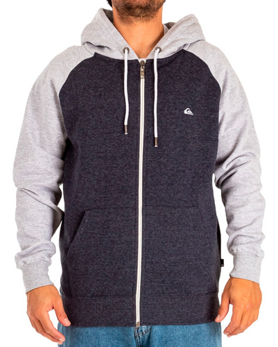 Campera Quiksilver Lifestyle Hombre Everyday Marino-gris Fuk