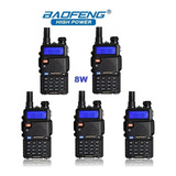 5 Radio 8w Baofeng Uv-5r Vhf/uhf  ** Máxima Potencia **