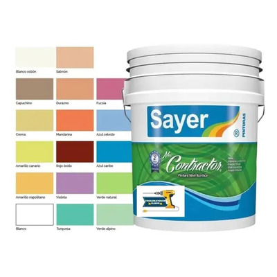 Pintura Vinilica Acrilica Contractor Cubeta 19lt Color Rojo Oxido | Meses sin interés