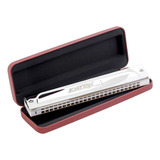 Harmonica Easttop T2406s-e Profesional Blanco Tono E