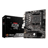 Placa Mae Msi A520m-a Pro, Amd Am4, Matx, Ddr4