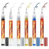 6 Bolígrafos De Esmalte De Uñas, 6 Colores, Rotulador De Esm