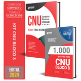 Kit Apostila Completa Cnu - Bloco 8 - Nível Intermediário + Caderno De Testes ( Nova Concursos )
