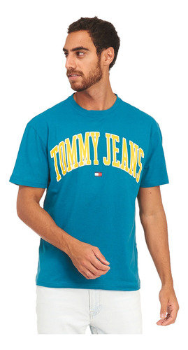 Camiseta Tommy Jeans Para Hombre Dm0dm18558
