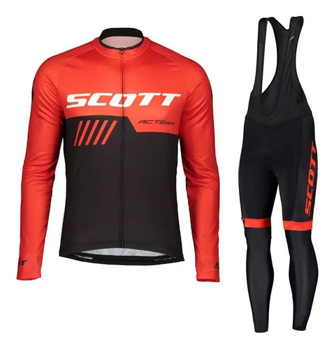 Uniforme Ciclismo Ruta Mtb Scott Badana En Gel Largo