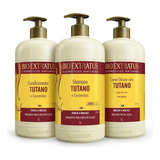 Kit 1 Shampoo 1 Creme Silicone 1 Condicionador Tutano 1 Litr