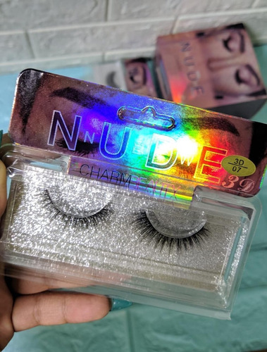 Pestañas Postizas Nude 3d Maquillaje Mayoreo Caja 12pz