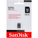 Pack X6 Pendrive 32 Gb Usb 3.1 Pen Mini Sandisk Ultra Fit