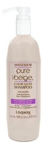 Shampoo Matizador Canas 1 Litro Loquay Beige