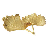 Xiaery Bandeja Decorativa Gold Leaf Con Forma De Hoja De