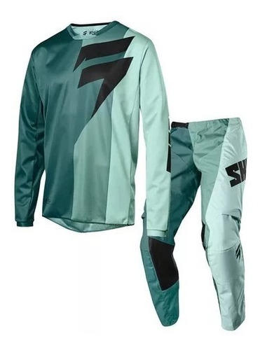 Conjunto De Motocross Equipo Shift Whit3 Tarmac Top Racing