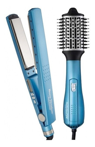 Kit Babyliss Plancha 2091 Cepillo Secador Voluminizador 64mm