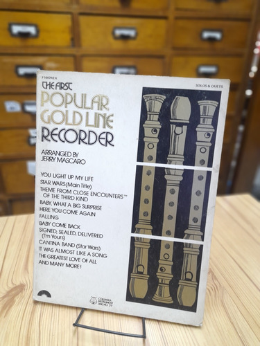 Álbum De Partituras  The First  Popular  Gold Line Recorder 