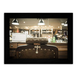 Quadro Decorativo Grande Barber Shop Cadeira Barbearia Pente