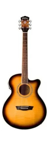 Guitarra Electroacústica Washburn Ea15 Atb Con Funda