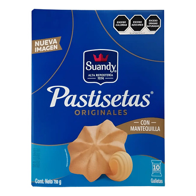 Galletas Pastisetas Suandy Con Mantequilla 750 G