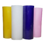 12 Velas Votivas 7 Dias 260gr Branca Ou Colorida Rótulo Liso