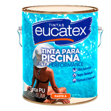Tinta Pu Para Piscina Epoxi Azul Impermeavél Eucatex 3,6lt