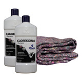 Kit 2 Shampoo Clorexidina + Cobertor Parati Cachorro Gato 