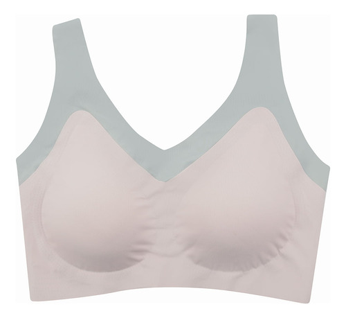 Lili Pink Top Corte Láser Doble Capa Im109-008 Top Copa Gris