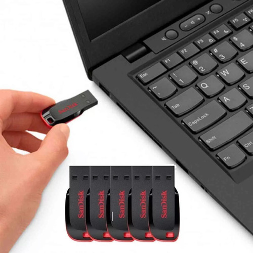 5 Pen Drive Para Escutar Musicas No Carro Caixa De Som 32gb