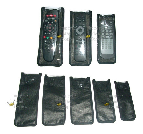Kit Com 5 Capas Para Controle Remoto  Tv, Dvd , Blu-ray, Etc
