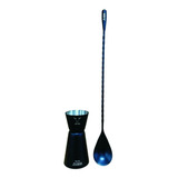 Set 2 Jigger Medidor + Cuchara Wayu Barra Coctail Tragos  