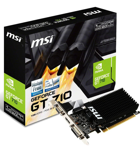 Nvidia Msi Geforce Gt 710 1gb Ddr3 Low Profile