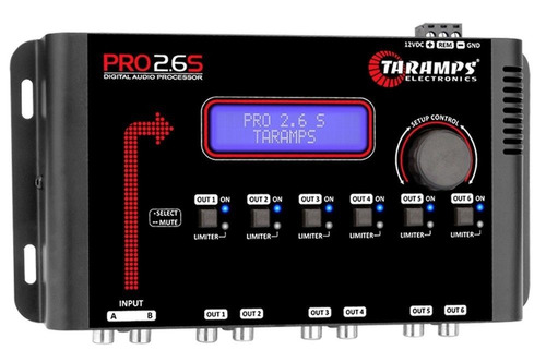 Processador Taramps De Áudio Pro 2.6s Pro 2.6 S Crossover 